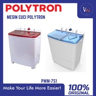 Mesin Cuci 2 Tabung Polytron PWM-751 / Mesin Cuci Polytron 7,5 KG 