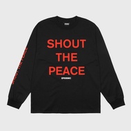 Epidemic T-SHIRT - SHOUT LS BLACK