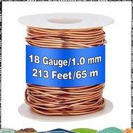 99.9% Dead Soft Copper Wire, 18 Gauge/ 1 mm Diameter, 1 Pound Spool Pure Copper Wire