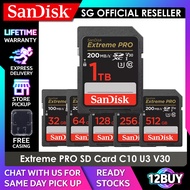 SanDisk Extreme PRO SD Card 4K U3 V30 UHS-I C10 100MB/s 32GB 200MB/s 64GB 128GB 256GB 512GB 1TB DXXD DXXU DXXO 12BUY