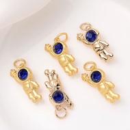 Pendant 14K Astronaut DIY Accessories Matte Gold