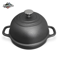 24CM Cast Iron Bread Toaster Dome-Shaped Round Dutch Oven Pot Non-Stick Sourdough Bread Baking Pot f
