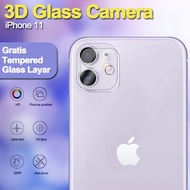 Kaca Pelindung Kamera Handphone iPhone 11 GRATIS Tempered Glass Layar - Bening