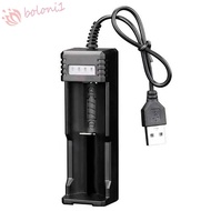 [READY STOCK] 18650 Lithium Charger LED Smart for Flashlight Toy Lithium Battery Charger Li-ion Battery Auto Stop Charger 18650 Battery Charging Dock