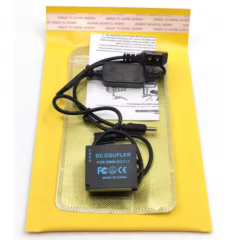 D-Tap Dtap to 12V-24V Power Cable 8.4V+DMW-BLE9 Dummy Battery DCC11 For Panasonic DMC-GF6 GF5 GF3 GX