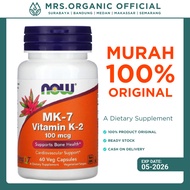 Vitamin K K K2 K 2 MK7 Supplement NOW Foods - 100 mcg - 60 Vcaps