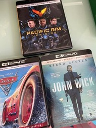 美版 Blu-ray 4K Pacific Rim and Cars 3