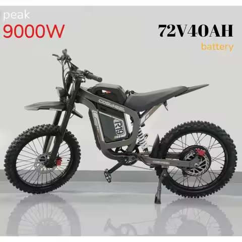 Coswheel R19 Motorcycles PEAK 9000W motor Electric bike72V 40AH Battery 96km/h Electric Bicycle 120N