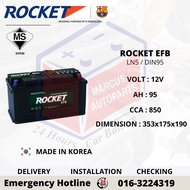 ROCKET EFB LN5 / DIN95L AUTOMOTIVE CAR BATTERY (EXTEND WARRANTY)