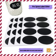 Pvc plastic stiker/stiker label balang dapur/stiker lebel dapur murah/stiker label dapur tahan lasak