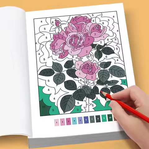 An Adult Decompression Digital Coloring Book, Digital Coloring Book Coloring Brochure, Fun Digital G