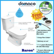 Baron BV800 Toilet Bowl with 2-Piece Toilet Bowl and Soft Closing Seat Cover