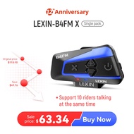 ✎✸ஐLexin LX B4FM X Motorcycle Intercom &amp; Helmet Headset 10 Rider 2000M Bluetooth Music sharing f