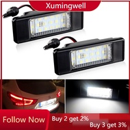Xuming 2pcs LED License Plate Light Lamps For Nissan X-TRAIL Qashqai Armada Primera P12 Juke Pathfinder R51 March NV200 Infiniti Q50