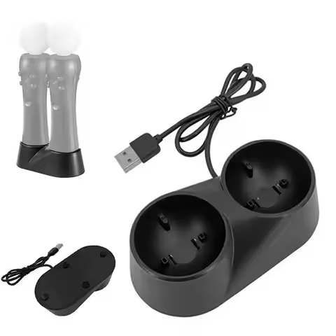 Dual Charging Dock Station Stand Holder Base for Sony Playstation 4 PS3/PS4 VR Move VR Controller