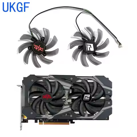 For PowerColor Red Devil Radeon™ RX 5600 XT 6GB GDDR6 Graphics Card Cooling 4PIN 95MM RX5600XT GPU F