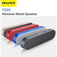 Awei Y220 Wireless Metal Dual-Track Speaker Bluetooth Music Stereo USB Bass