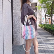 Macrame彩色兩用編織包