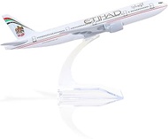BO/eing 777 1/400 Diecast Metal Aircraft Model with Stand, Aircraft Alloy Display, Collector's Model
