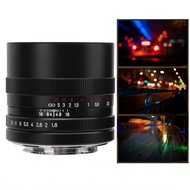 Large Aperture Lens  9 Blades MC Multi Layer Coating All Metal for Street Nap Sony A6600 A6400 A6000