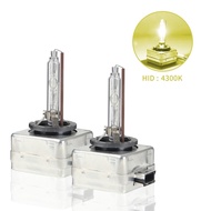 AUTO K ONE หลอดไฟหน้ารถยนต์ D1S ซีนอนซ่อนรถหลอดไฟ35W เป็นชุด 2ชิ้น 1คู่ มีค่าสี 4300K 6000K 8000K