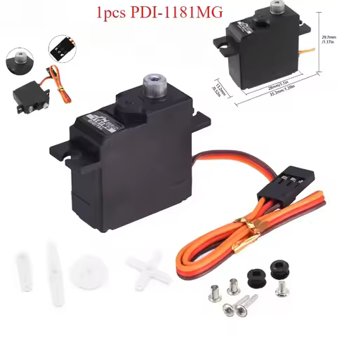 For JX Servo PDI-1181MG 18g 3.5KG Digital Servo Metal Gear for WLtoys 144001 WPL RC Car B1/16 B24 C1
