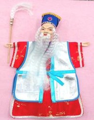 麗王(龍山民俗藝品童玩)-台灣製造 布袋戲偶掌中戲偶 張果老(八仙過海) 高約30cm