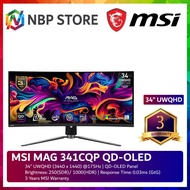 MSI MAG 341CQP QD-OLED 34" UWQHD 175Hz Curved Gaming Monitor