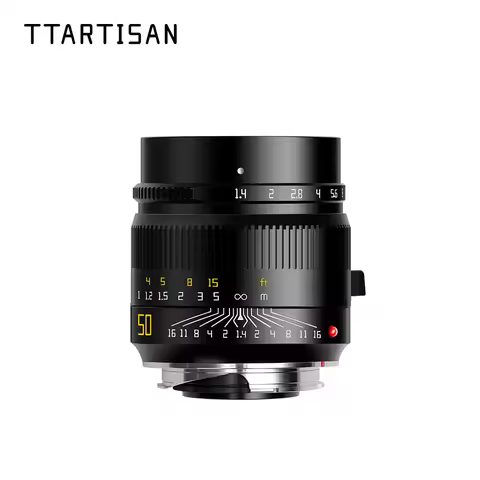 TTArtisan 50mm F1.4 ASPH Full Frame Manual Focus Lenses for Leica M-Mount Cameras Like M240 M3 M6 M7