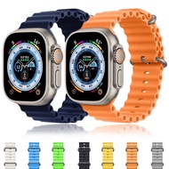 Smartwatch Strap Iwatch Ocean Ultra Apple Watch 1 2 3 4 5 6 7 8 42mm 44mm 45mm 49mm T500 T55 T800