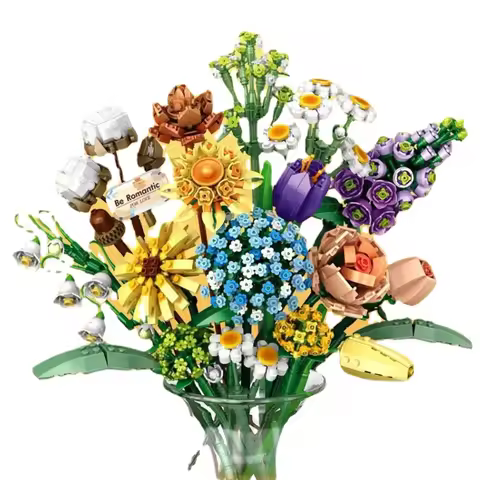 LOZ mini Blocks Building Blocks Girls Toys DIY Bricks Flowers Puzzle Women Gift Home Decor 1670 1671