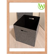 BLADDRA Box, grey, 33x38x33 cm