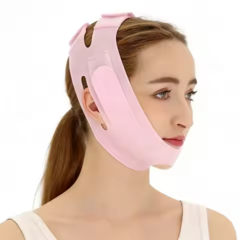 Silicone V Lifting Face Mask V Line Face Lift Up Facial Bandage Cheek Chin Neck Thin Belt for Daily 