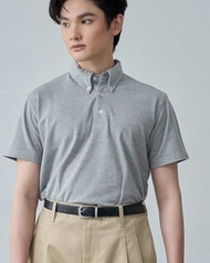 DUMB - Button-Down Collar Polo Shirt เสื้อโปโลปกติดกระดุม