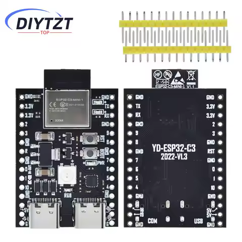ESP32 / ESP32-C3 WiFi+Bluetooth 5.0 Internet Of Things Dual Type-C Development Board Core Board ESP3