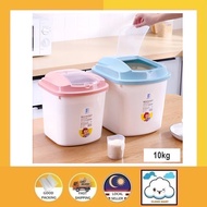 CNY 10kg Household Rice Storage Container Box Kitchen Storage Bekas Beras Bekas Simpan Beras