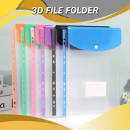 11 Holes Button Folder Sheet Protector String Folder Fit 2D 3D 4D File Document Holder Pocket File E