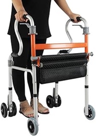 Walkers for seniors Walking Frame, Rollators Walkers For Seniors Aluminum Alloy Walker Four Wheel Walker Adult Walker Upright Walker Drive Walker,Space Saver rollator walker, Durable Mobility Aid