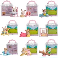 New Epoch Sylvanian Families family baby house carry case series slide seesaw stroller doll animal collectible kids