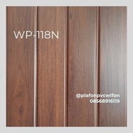 PREMIUM Plafon PVC WIFON Laminate WP-118 motif kayu doff 20cm