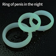 [RTNSGFELSIGNC] Rings 3PCS Flash In The Night Lock Durable Silicone  Ring  for Men  Delay  Lock Ring