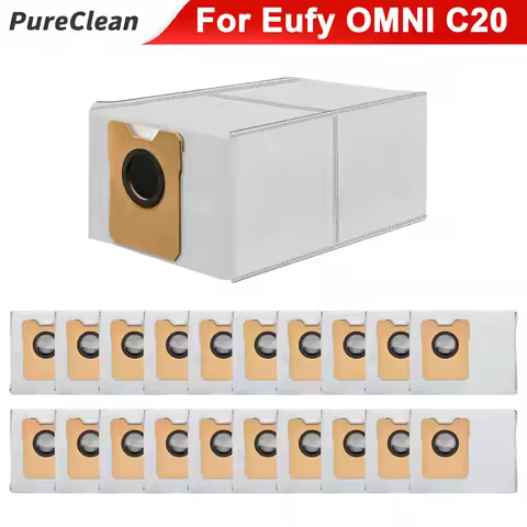 C20 Omni Replacement Dust Bags Compatible with for Eufy C10, C20 Omni Robot Vacuum, Vacuum Bags for