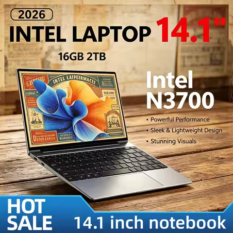 Intel N3700 NEW Ultra Slim 14.1 Inch Laptop 16GB DDR3L 2TB SSD 1920x1080 Gaming Notebook Office Stud