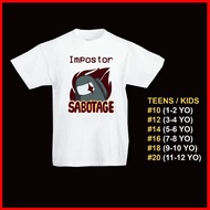 Among us Impostor Tshirt for kids