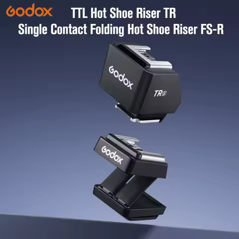 Godox TR FS-R TTL Hot Shoe Riser Single Contact Folding Hot Shoe Riser for Canon Nikon Sony Fuji Oly