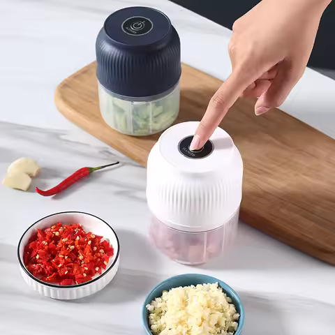Electric Kitchen Food Chopper Mini Garlic Masher crusher USB Portable Meat Grinder Vegetable Chopper