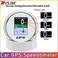 85mm Car Digital Meter GPS Speed MPH Knots Km/h With TFT Screen For Boat Car Motorcycle Odometer