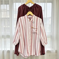 COD Setelan Combinasi WANITA Terlaris JUMBOO MOTIF SALUR / Sett cell Rayon twill / setelan baju ke
