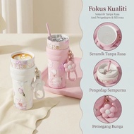 710ml Large Capacity Tumbler 316 Stainless Steel Ceramic Liner Leakproof Portable Car Cup