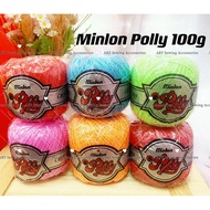 1 Pc MINLON Polly Benang Crochet Yarn/Knitting Yarn 100G